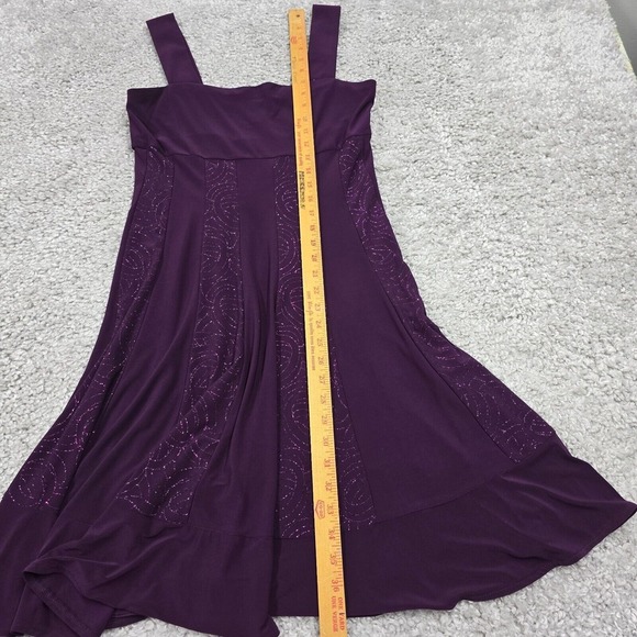 R&M Richards Dress Medium Purple Babydoll Sparkle Y2K Whimsigoth Fairy Feminine - Picture 11 of 12